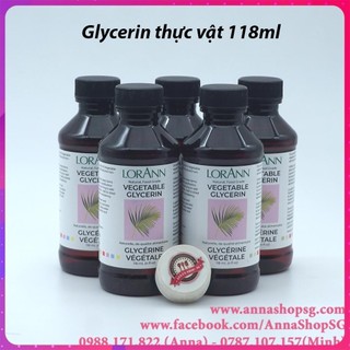 Glycerin thực vật 118ml lorann oil