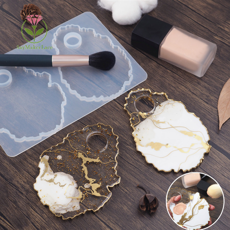 Khuôn Silicone Làm Bảng Pha Màu Epoxy Resin DIY