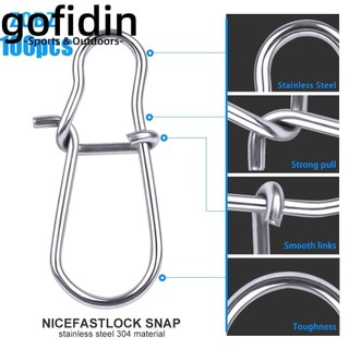 gofidin 100 khoen câu cá ZQBZ 12mm-33.5mm chất liệu thép carbon gió