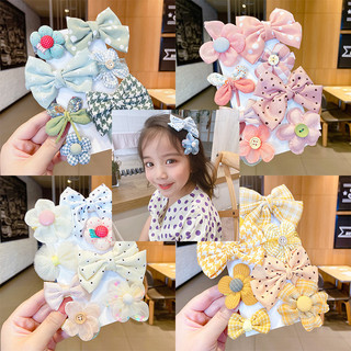 Kẹp tóc nơ hoa nhiều màu mới cho bé gái