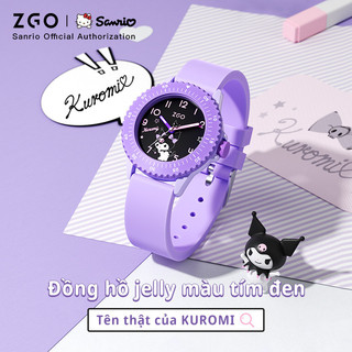 Đồng hồ thạch anh phát sáng dễ thương ZGO x Sanrio Kuromi dành cho nữ sinh 2153