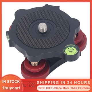 1buycart1 Đế điều chỉnh cân bằng chân máy bằng hợp kim nhôm Đầu camera góc chính xác để chụp ảnh macro