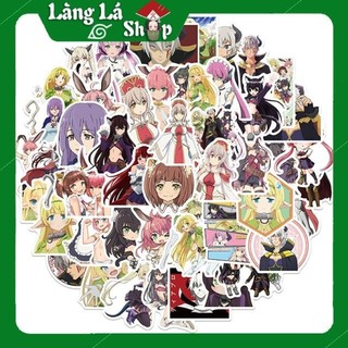 Miếng dán Sticker Anime Manga Isekai Maou to Shoukan Shoujo no Dorei Majutsu trọn bộ 50 hình - In rõ ràng sắc nét