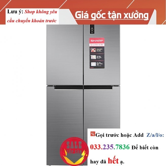 Tủ lạnh Sharp SJ-FX420V-SL Inverter 362 lít <New>
