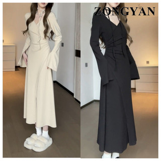 ZONGYAN Chic váy nữ Đầm Body Cho thời váy Trendy Phong cách Cute Dễ thương WLQ242048F 6Z240206