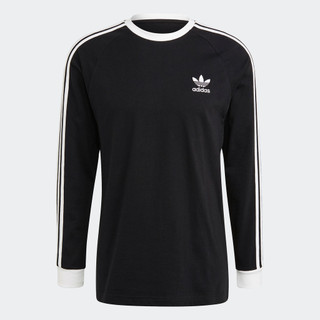 adidas Phong cách sống Áo Thun Dài Tay 3 Sọc Adicolor Classics Nam Đen GN3478