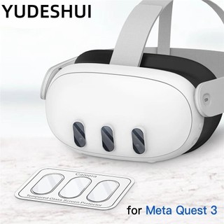 YUDESHUI Kính cường lực ống kính, Kính Preotector ống kính trong suốt chống trầy xước, Bảo vệ ống kính máy ảnh có độ cứng cao Giữ vệ sinh Phụ kiện phim bảo vệ cho Meta Quest 3