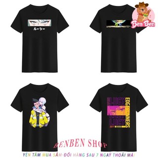 Áo nam Nữ Ngắn Tay Cổ Tròn aogaustore In Hình Lucy And David Cyberpunk