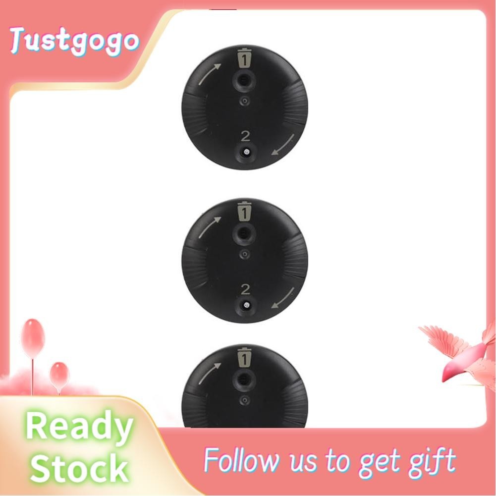 Justgogo 3pcs Black Disk Wax Guards Sound Aid Replacement Cerumen Stop