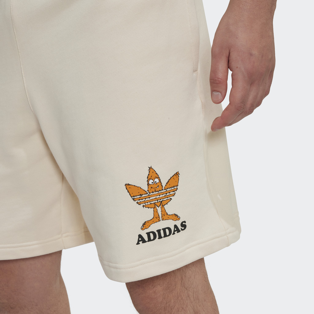 Adidas Phong cách sống Quần Short Graphic Fun Nam trắng HM2486