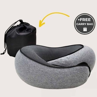 Travel Pillow Memory Foam Neck Support For Flight Comfortable Head Cushion Fit