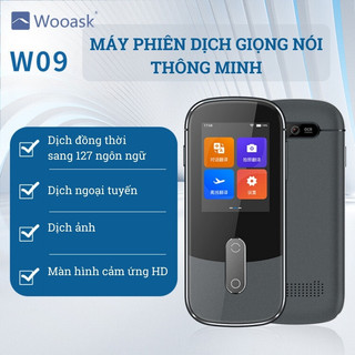 Máy phiên dịch đa ngôn ngữ WOOASK W09 - Dịch 127 ngôn ngữ, màn hình cảm ứng IPS hiện đại, có hỗ trợ phiên dịch offline