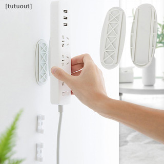 1 Cái Giá đỡ dải nguồn tự dính treo tường Ổ cắm cố định Giá đỡ cáp cố định Vn