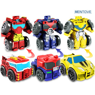 Robot ô tô biến dạng Mini Mô hình xe tải quán tính có thể biến đổi Đồ chơi trẻ em tương tác
