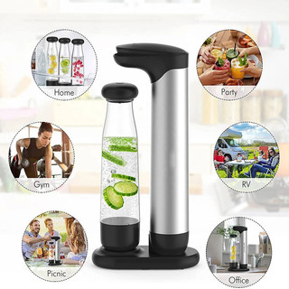YUNCHI Máy Làm Soda 1L Máy Tạo Bong Bóng Nước Bong Bóng Máy Nước Uống Lạnh Cocktail Soda Máy Nhôm Dính DIY Soda Máy Di Động Sodastream Máy