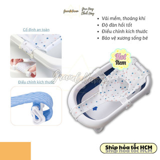 Lưới tắm thoáng khí họa tiết dễ thương Grand Haven bằng vải xốp dày dặn an toàn cho bé