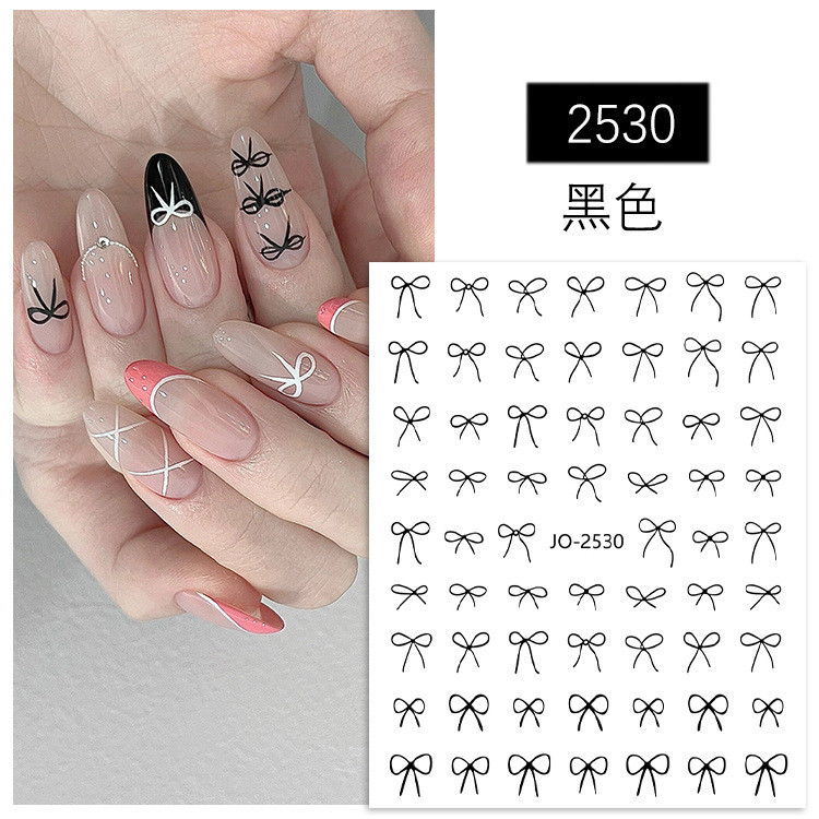 Sticker nơ mảnh miếng dán móng tay hot trend Hàn dán móng xinh xắn | BigBuy360 - bigbuy360.vn