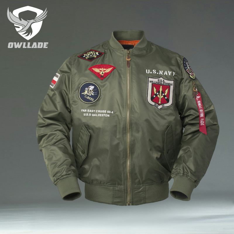 Áo khoác thường ngày dành cho nam EAGLADE Bomber 9901 màu xanh lá cây