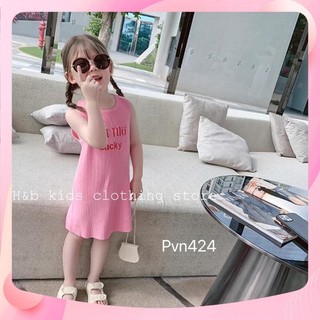 XẢ Váy đầm lucky sát nách cho bé gái