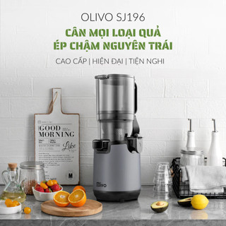 Máy ép chậm olivo sj196, ép trái nguyên quả, động cơ ac cao cấp, êm nhất thị trường