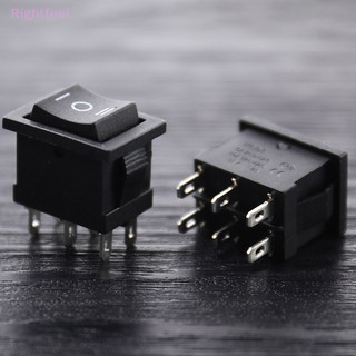 Rightfeel kcd2 mini đen 6pin bật / tắt / bật rocker switch thuyền rocker switch thứ ba gear mới