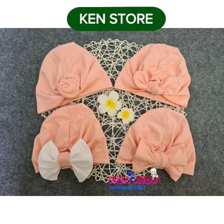 Sale sốc nón mũ turban kiểu ấn cho bé - màu hồng cam ken store