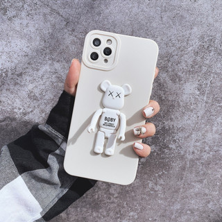 Ốp lưng basic camera nổi - mẫu be@rbrick - nền trắng - vn010