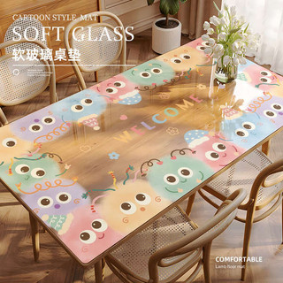 study table stickers tablecloths decorative tablecloths Hoạt Hình Hoạt Hình Dopamine Trong Suốt Bàn Thảm pvc Kính Mềm Chống Thấm Nước Chống Dầu Chống Bỏng Khăn Trải Bàn Dùng Một Lần Cách Nhiệt Bàn Cà Phê Thảm