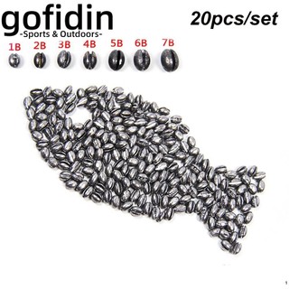 gofidin 20 viên chì câu cá chuyên dụng nhiều kích thước tùy chọn