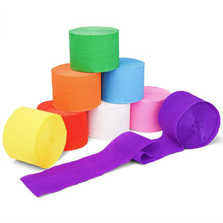 Cuộn giấy nhúng 25 màu 250x45cm làm hoa giấy thủ công