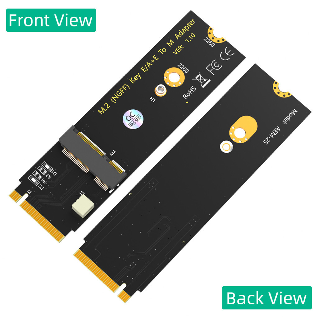 M.2 A + E Key WiFi / Thẻ tương thích Bluetooth sang M.2 Key M Adapter Card cho Intel AX200 / AX201 /