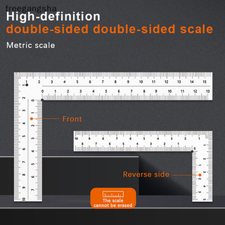 [FREG] Mini Framing Ruler Measuring Layout Tool Stainless Steel Square Right Angle Ruler Precision For Building Framing Gauges FDH