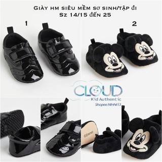[Cloudkid] Giày đế vải mềm sơ sinh tập đi HM US size từ 14/15 đến 25