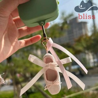 Móc khóa giày ba lê BLISS Satin, Móc khóa giày con trỏ mô phỏng tinh tế, Móc khóa múa ba lê Satin Mini dễ thương Giày ba lê Ba lê Chìa khóa giày quà tặng