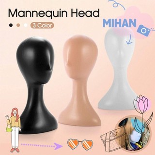 Mihan1 Đầu Mẫu Khăn Trắng Hiển Thị Giá Đỡ Kính Rộng Mũ Giả Tóc Giả Giá Đỡ