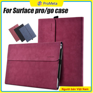 Ốp Máy Tính Bảng Da PU Nắp Lật Có Đế Cho Microsoft Surface Pro 12 11 10 9 8 7 7+Plus 6 5 4 X Tablet Surface Go 1 2 3 4