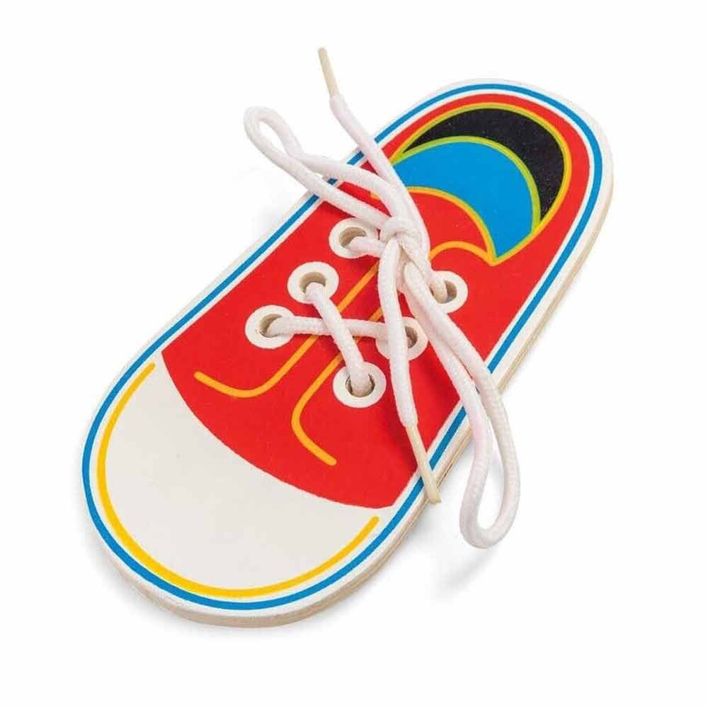 Kids Tie Shoelaces Toy Learn To Wear Shoes Hand Painted Shoes Montessori Threading Teaching Early Education Toys

