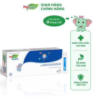 Men Vi Sinh Cho Bé Fitolabs BaciPro Cung Cấp 3 Tỷ Lợi Khuẩn Và Kẽm Giúp Cải Thiện Rối Loạn Tiêu Hóa Cho Bé Hộp 20 Ống