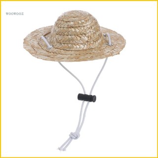 Mũ Rơm Đan S/L Dễ Dàng Điều Chỉnh Cho Thú Cưng
