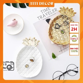Dĩa trái thơm trang trí chụp ảnh, decor nhà cửa, cửa hàng