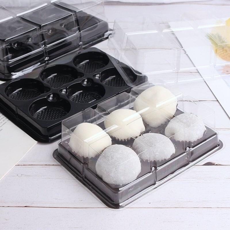 10 Hộp Pet nhựa 6 ngăn FG334 (17×12.5×4.2cm)