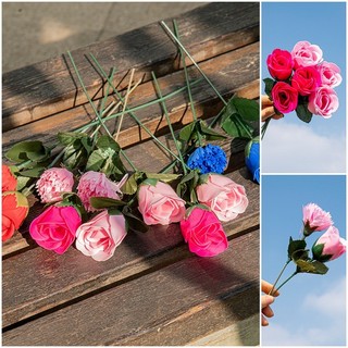 Mô Phỏng Hoa Hồng Lãng Mạn Hoa Nhân Tạo Hoa Đẹp Để Bàn Trang Trí Nhà Đồ Cưới