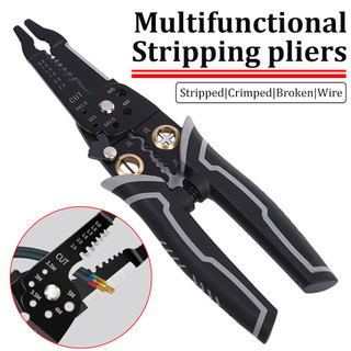 Kìm tuốt dây DIYMORE Kìm dây cáp đa chức năng Kìm dây cho thợ điện Kìm uốn Kìm đầu cuối Kìm