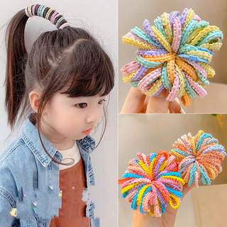  Phiên Bản Hàn Quốc Màu Kẹo Trẻ Em Màu Ren Dây Buộc Tóc Cho Bé Không Làm Tổn Thương Dây Buộc Tóc Đầu Dây Cô Gái Dễ Thương Mũ Đội Đầu 
