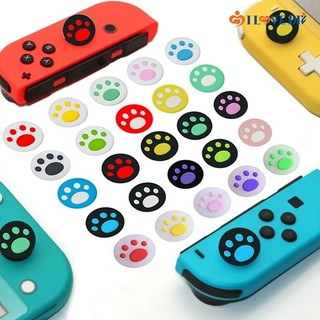 Silicon Mềm Chống Trơn Trượt Tay Cầm Nút Nắp Bao Mèo Paw Silicone Bộ Điều Khiển Cần Điều Khiển Nắp Cho Nintendo Switch Phụ Kiện