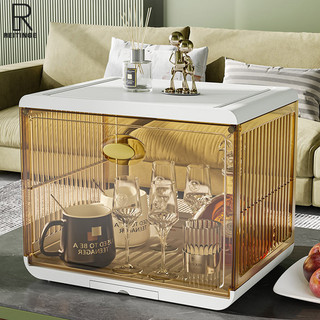 REITINGE Giá đỡ cốc tiệt trùng, kệ đựng cốc chống bụi gia đình, kệ có thể gập lại, tủ đựng đồ