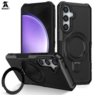 Dành Cho Samsung S23 FE Ốp điện thoại Có Giá Đỡ Nhẫn PC Cứng Lưng Mềm TPU Edge Quân Sự Cấp Chống Rơi Chống Sốc Mỏng Bao