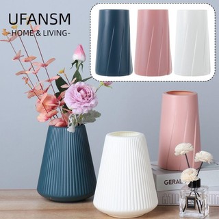 UFANSM Hoa Nhựa Thiết Kế Hiện Đại Chuyên Dùng|Chậu Hoa Giả Gốm Phong Cách Bắc Âu Dùng Để Trang Trí Nhà