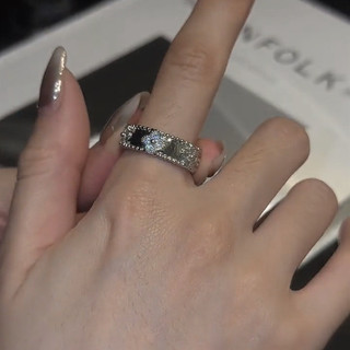 Nhẫn mở sang trọng sang trọng sang trọng thiết kế hoa Zircon