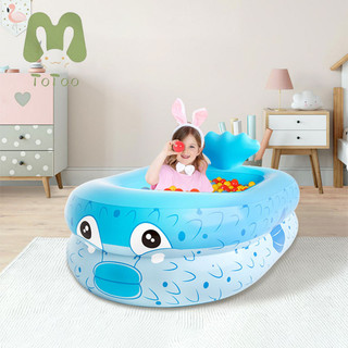Totoo hồ bơi cho bé 2 tầng bể cá bơm hơi trẻ em gia đình bể bơi hoạt hình câu cá cát bể bơi bóng đại dương bể bơi